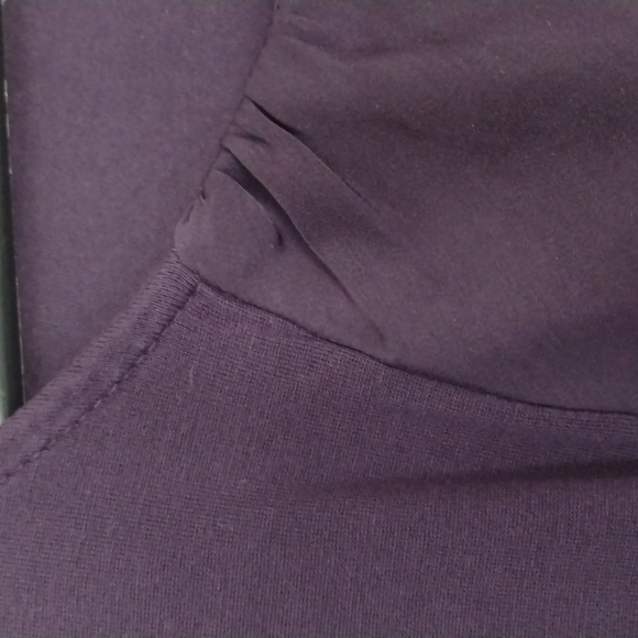 Royal Purple Merona Tank Top with Silky Gathered Front Detail - Picture 5 of 8